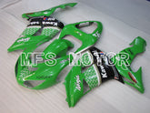 Kawasaki NINJA ZX10R 2006-2007 Injection ABS Fairing - Factory Style - Black Green - MFS4022